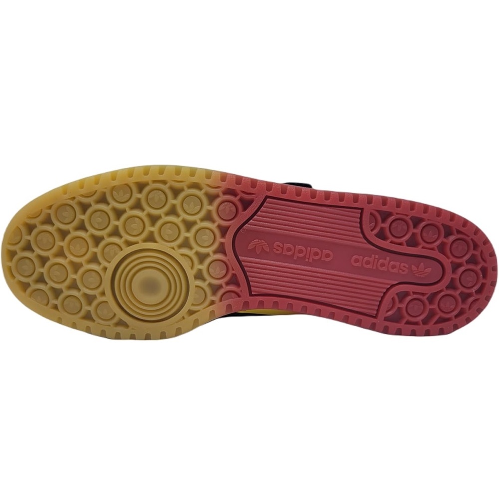 NWT adidas Originals  Forum Low Sneaker, Core Black/Core Black/Seismic Orange - Picture 6 of 10